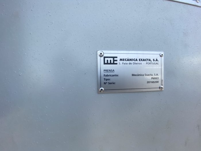 Lote 014 - Prensa de estampado, Marca: Mecanica Exacta, Modelo: PMMI63 - Imagen 3