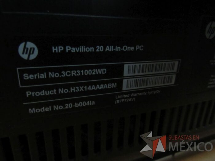 Lote 023 - Computadora All in one, Marca: HP, Modelo: Pavilion 20 - Imagen 5