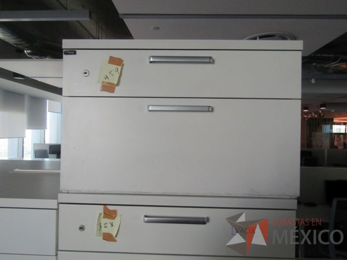 Lote 022 - 6 Archiveros horizontales de 2 cajones color blanco. - Imagen 4