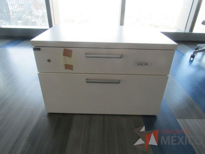 Lote 022 - 6 Archiveros horizontales de 2 cajones color blanco. - Imagen 7