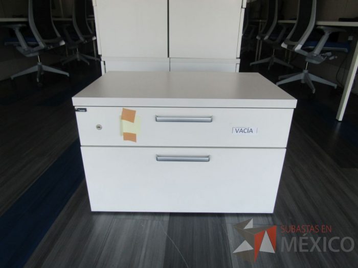 Lote 022 - 6 Archiveros horizontales de 2 cajones color blanco. - Imagen 9