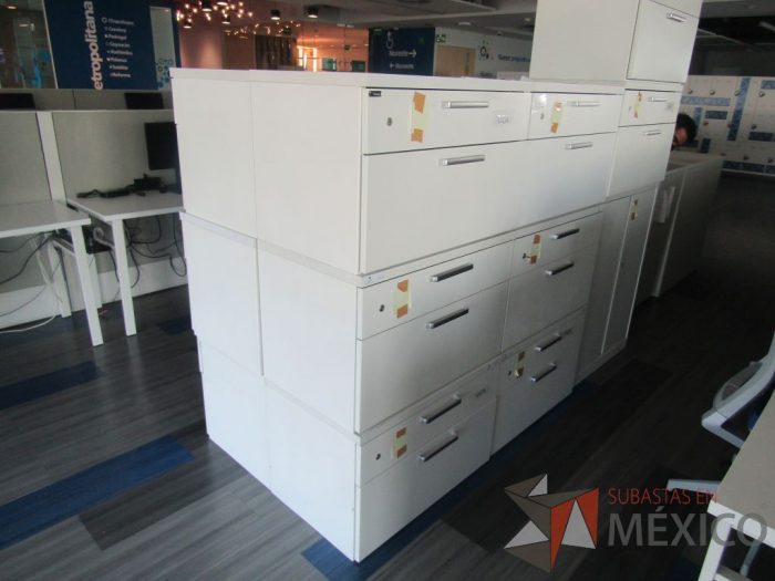 Lote 022 - 6 Archiveros horizontales de 2 cajones color blanco. - Imagen 16