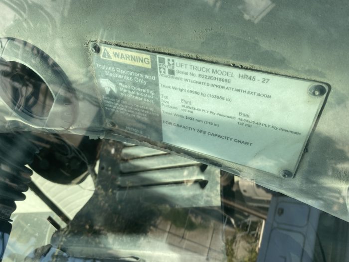 Lote 001 - Manipulador de Contenedores, Hyster Yard Master, 2007 - Imagen 4