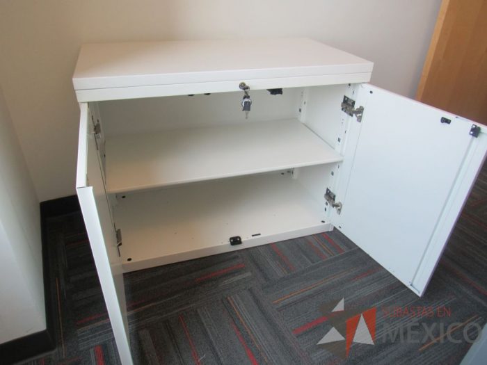Lote 007 - Gabinete con 2 puertas y 1 entrepaño color blanco - Imagen 7