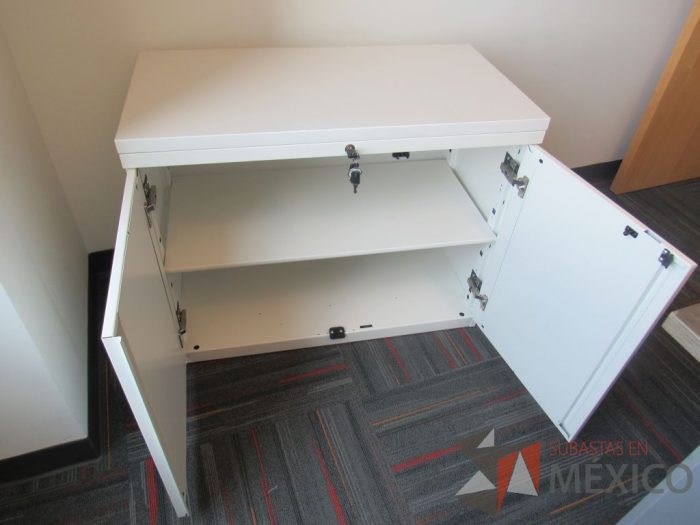 Lote 007 - Gabinete con 2 puertas y 1 entrepaño color blanco - Imagen 8