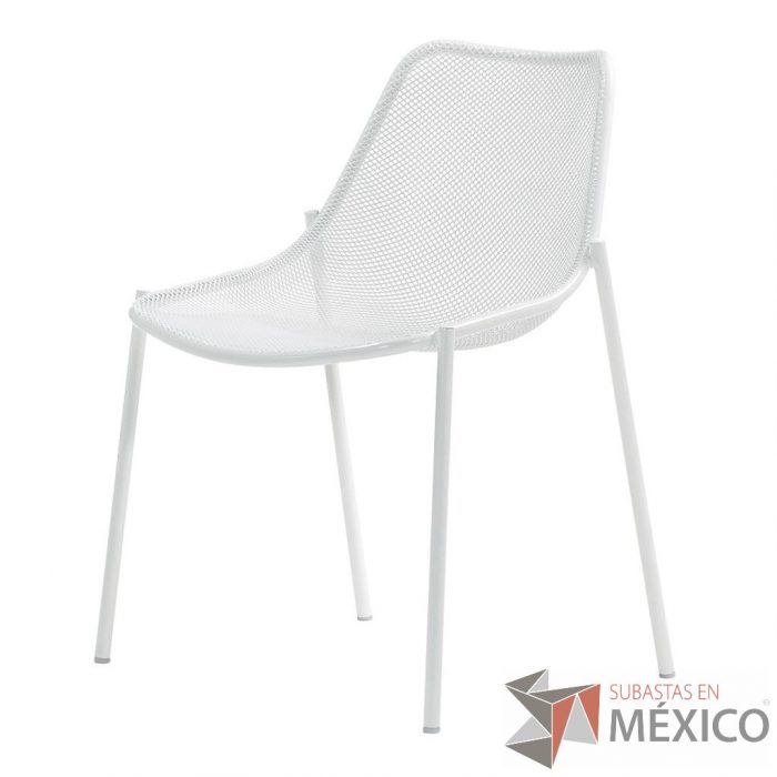 Lote 0017 - 2 Sillas Apilables Round Blanco - Imagen 4