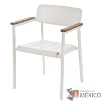 Lote 0016 - 2 Sillones Apilables Shine Blanco