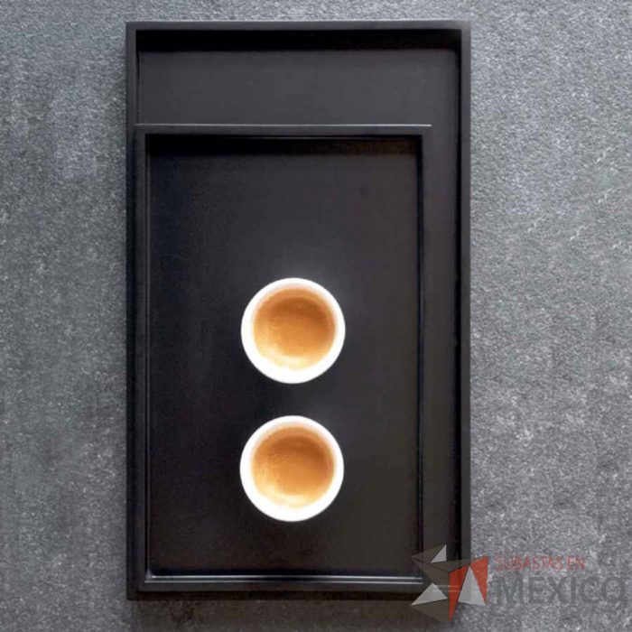 Lote 303 - Bandejas Set 2 Low Tray Rectangular Negro - Imagen 2