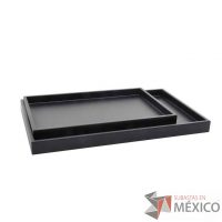 Lote 303 - Bandejas Set 2 Low Tray Rectangular Negro