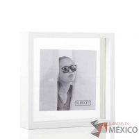 Lote 109 - Portaretratos Square Floating Box 20x20 Blanco