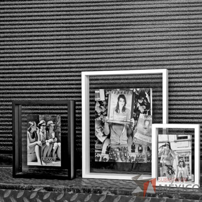 Lote 109 - Portaretratos Square Floating Box 20x20 Blanco - Imagen 2