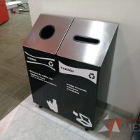 Lote 078 - Juego de 6 contenedores para residuos, Vidrio/Cartón, Plástico/Aluminio, Orgánico/Inorgánico - Imagen 15