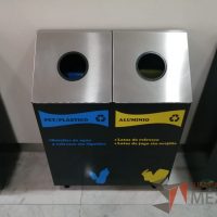 Lote 078 - Juego de 6 contenedores para residuos, Vidrio/Cartón, Plástico/Aluminio, Orgánico/Inorgánico - Imagen 13