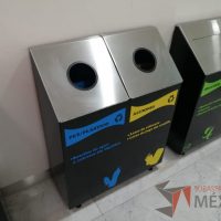 Lote 078 - Juego de 6 contenedores para residuos, Vidrio/Cartón, Plástico/Aluminio, Orgánico/Inorgánico - Imagen 12