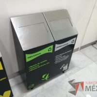 Lote 078 - Juego de 6 contenedores para residuos, Vidrio/Cartón, Plástico/Aluminio, Orgánico/Inorgánico - Imagen 8
