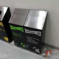 Lote 078 - Juego de 6 contenedores para residuos, Vidrio/Cartón, Plástico/Aluminio, Orgánico/Inorgánico - Imagen 6