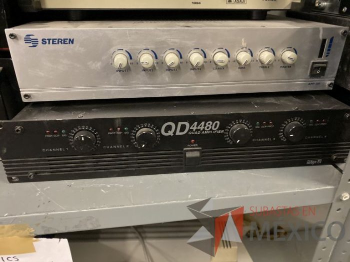 Lote 043 - Amplificadores, bocina, reproductor VHS, etc... - Imagen 19