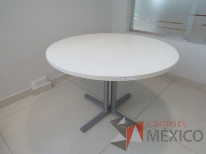 Lote 002-Mesa de trabajo circular Herman Miller - Imagen 6