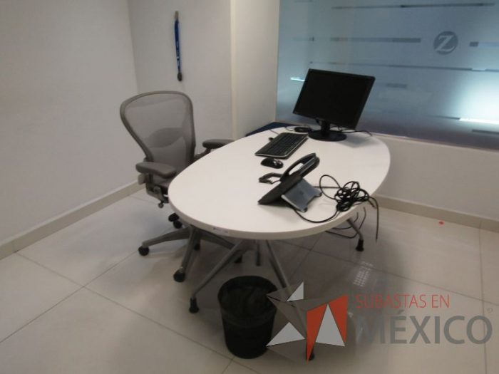 Lote 008 - Mesa de trabajo ovalada
