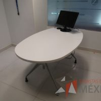 Lote 008 - Mesa de trabajo ovalada - Imagen 3