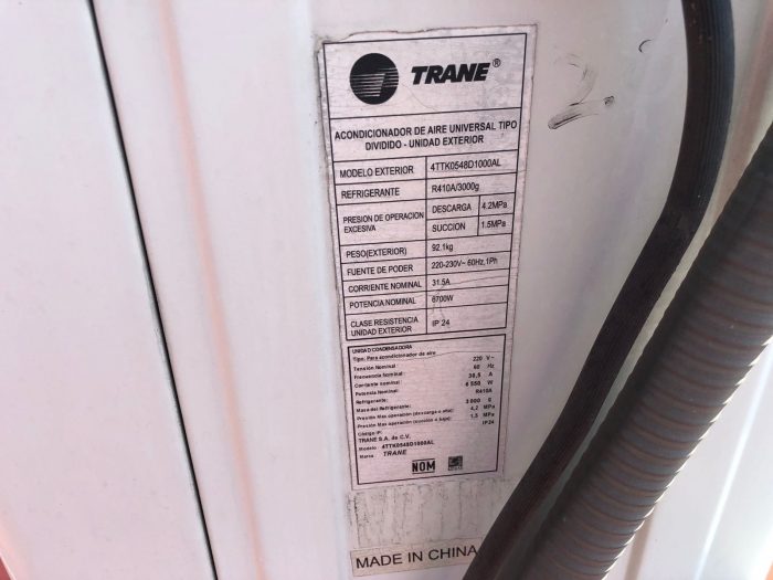 Lote 071 - Aire Acondicionado Trane con Condensador - Imagen 14