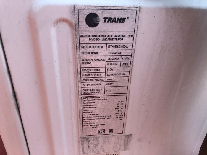 Lote 090 - Aire Acondicionado Trane con Condensador - Imagen 11