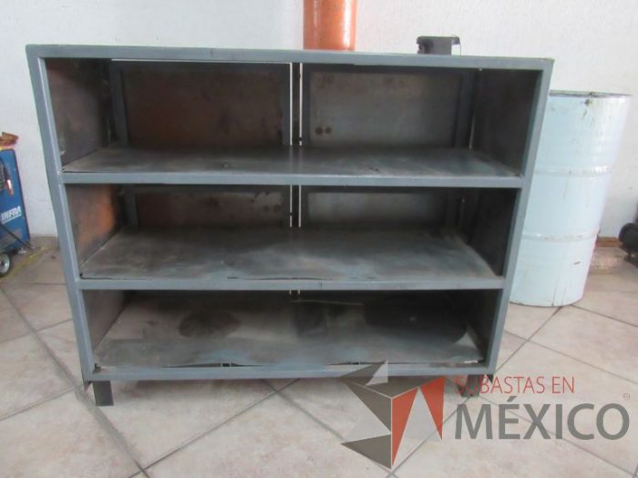 Lote 003 - 2 Estantes metálicos con 3 charolas color gris - Imagen 5