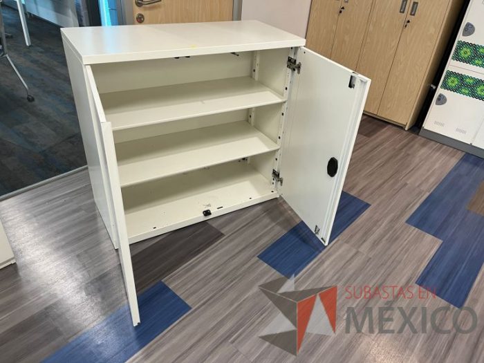Lote 008 - Gabinete horizontal de 2 puertas y 2 entrepaños color blanco - Imagen 5