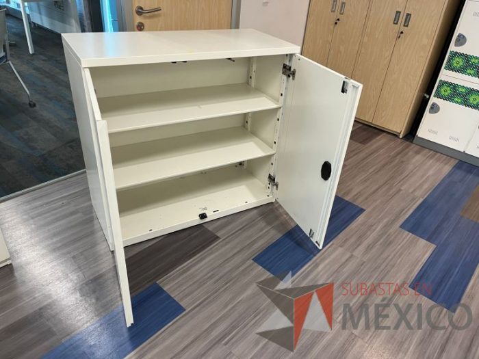 Lote 008 - Gabinete horizontal de 2 puertas y 2 entrepaños color blanco - Imagen 6