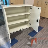 Lote 008 - Gabinete horizontal de 2 puertas y 2 entrepaños color blanco - Imagen 8
