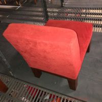 Lote 097 - Sillón de 1 plaza en tela color rojo - Imagen 2