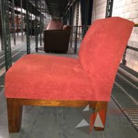 Lote 097 - Sillón de 1 plaza en tela color rojo - Imagen 3