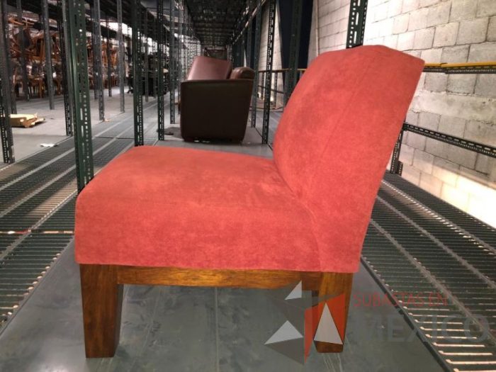 Lote 097 - Sillón de 1 plaza en tela color rojo - Imagen 3