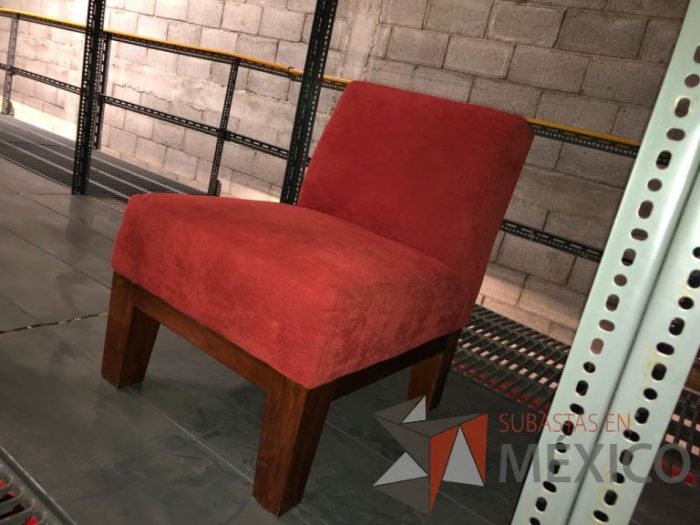 Lote 097 - Sillón de 1 plaza en tela color rojo - Imagen 7