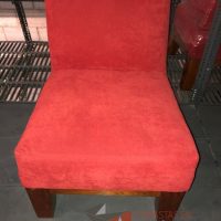 Lote 097 - Sillón de 1 plaza en tela color rojo - Imagen 4