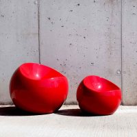 Lote 006 - Silla Ball Chair Rojo - Imagen 3
