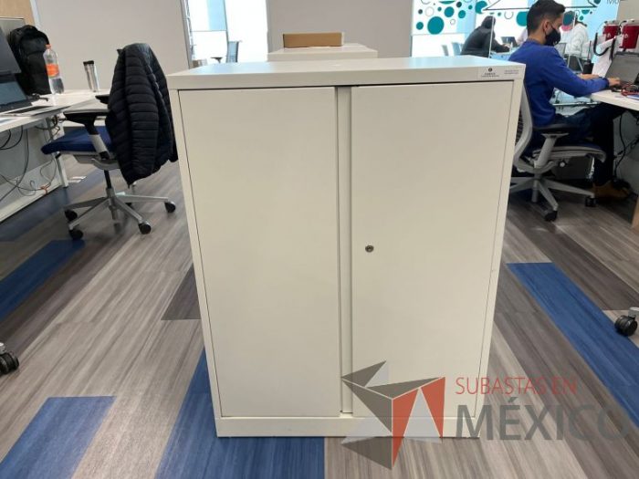 Lote 030 - Gabinete vertical de 2 puertas y 2 entrepaños color blanco - Imagen 4