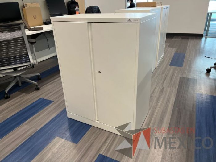 Lote 030 - Gabinete vertical de 2 puertas y 2 entrepaños color blanco - Imagen 7