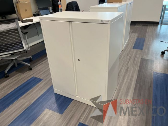 Lote 030 - Gabinete vertical de 2 puertas y 2 entrepaños color blanco - Imagen 8