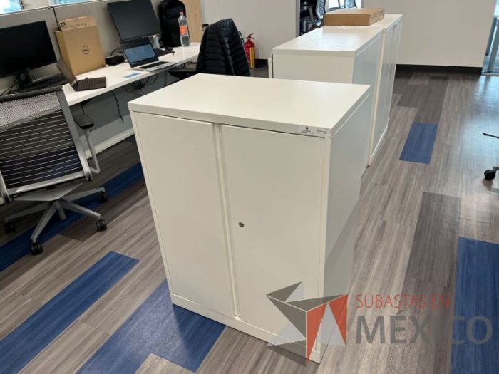 Lote 030 - Gabinete vertical de 2 puertas y 2 entrepaños color blanco - Imagen 9