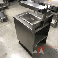 Lote 049 - Mesa de trabajo con 1 entrepaño - Imagen 17