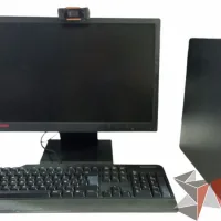 Lote 062 - Computadora Lenovo ThinkCentre M72e, Pentium G630, 500 GB HDD, 4 GB RAM, Monitor, Webcam