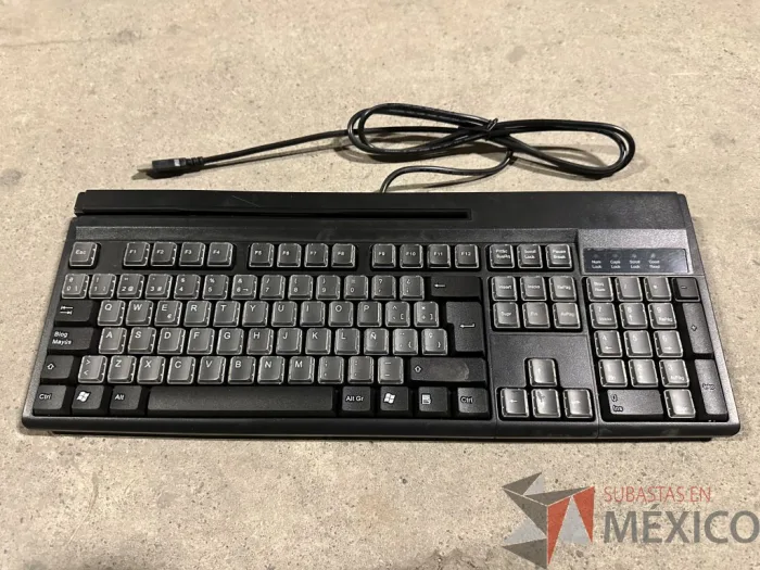 Lote 047 - 7 Teclados Unitech K2714SU-B con lector de banda magnética - Imagen 11