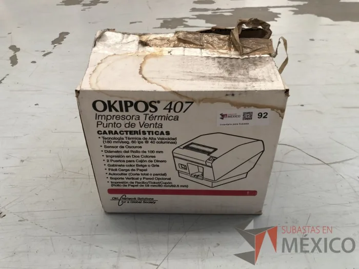 Lote 020 - 50 Impresoras térmicas marca OKIPO - Imagen 3
