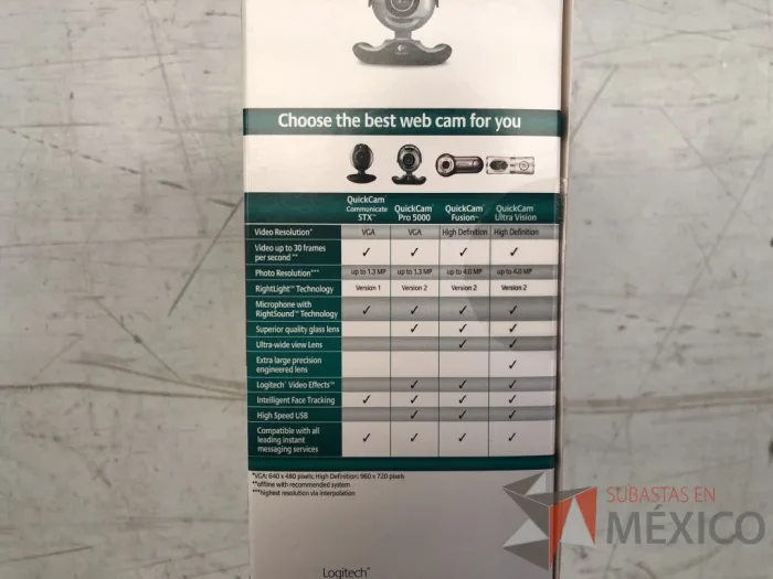 Lote 001 - 100 Web Cam, LOGITECH - Imagen 17