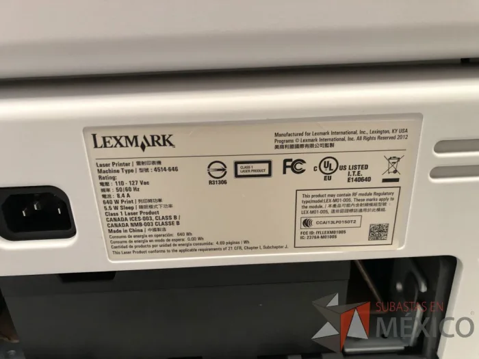 Lote 013 - Impresora, LEXMARK - Imagen 39