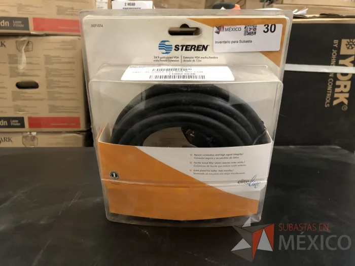 Lote 064 - 36 Cables de extensión VGA de 7.5m