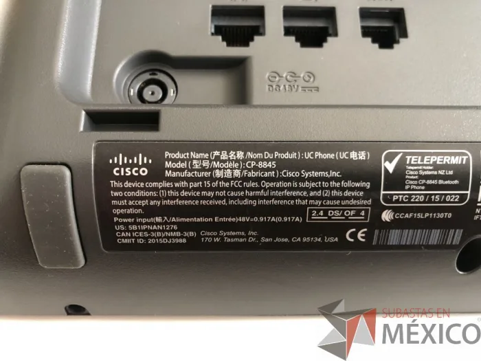Lote 009 - Teléfono CISCO IP, CP-8845, Nuevo - Imagen 8