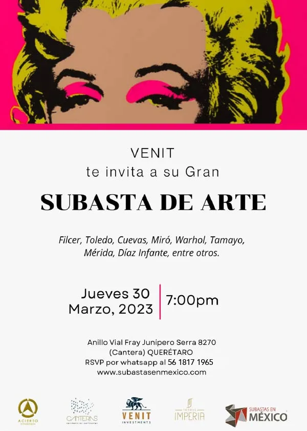 Subasta Presencial de Arte - Desarrollo Inmobiliario Cantera