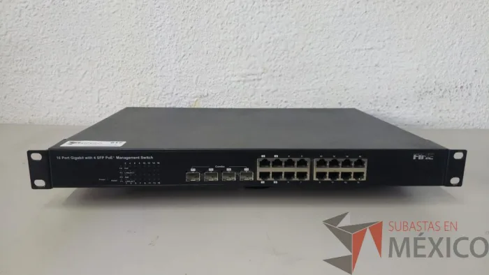 Lote 030 - Gigabit Ethernet Switch, Fine FPS-7164E, 16 puertos 10/100/1000M Rack Mount